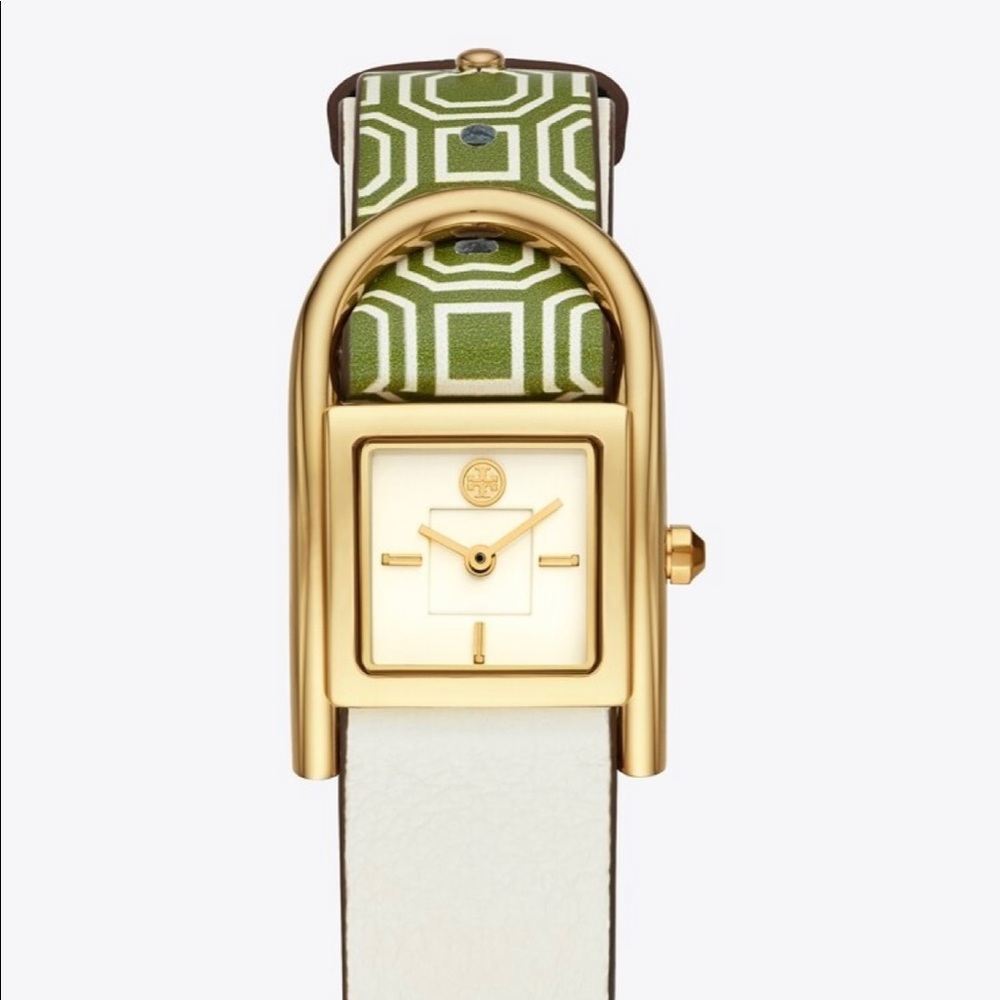 Tory Burch Thayer Leather Strap Watch,SOLD OUT in stores.